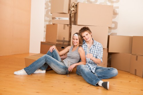 Man with a van service helping with a residential move in Hollandpark