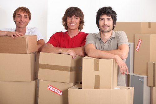 Removal van and moving equipment serving Holland Park customers