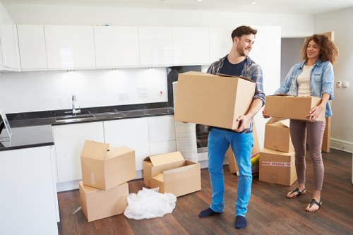 Packing and unpacking support for a flat move in Holland Park