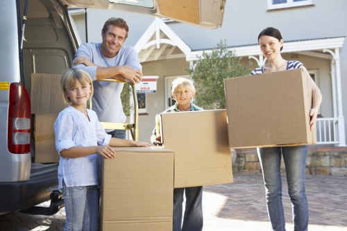 Furniture and household goods prepared for charity donation and reuse