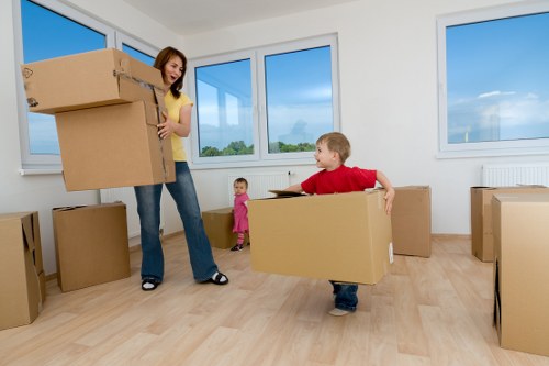 Careful loading of furniture into a removal van for a Holland Park move