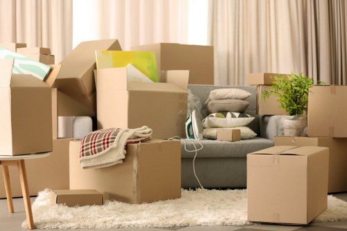 Professional furniture pick-up service clearing a room in Hollandpark