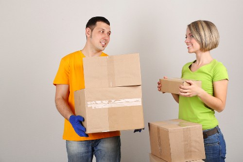 Quoted moving items ready for a Holland Park removal