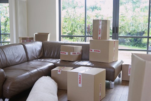 Packed boxes ready for a Hollandpark apartment move