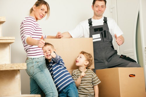 Removal van ready for urgent moving service in Holland Park